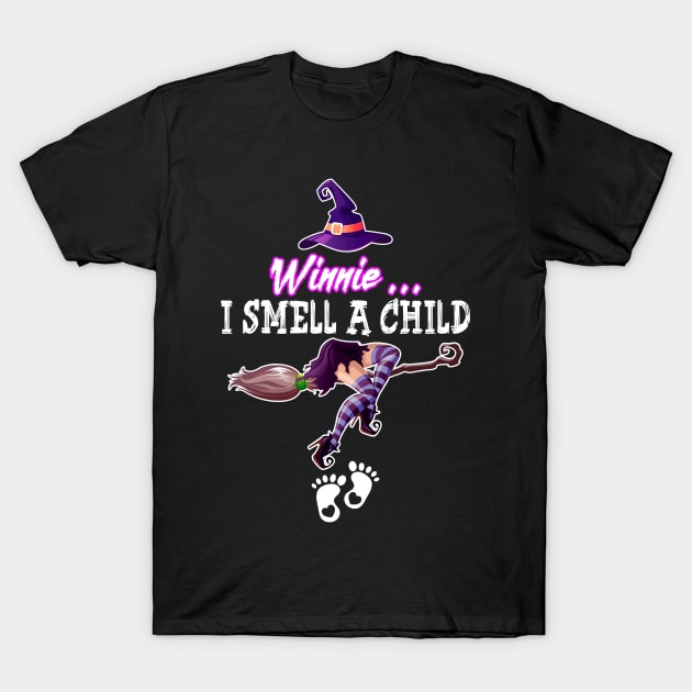 I Smell A Child Pregnancy Halloween Costumes T-Shirt by Simpsonfft